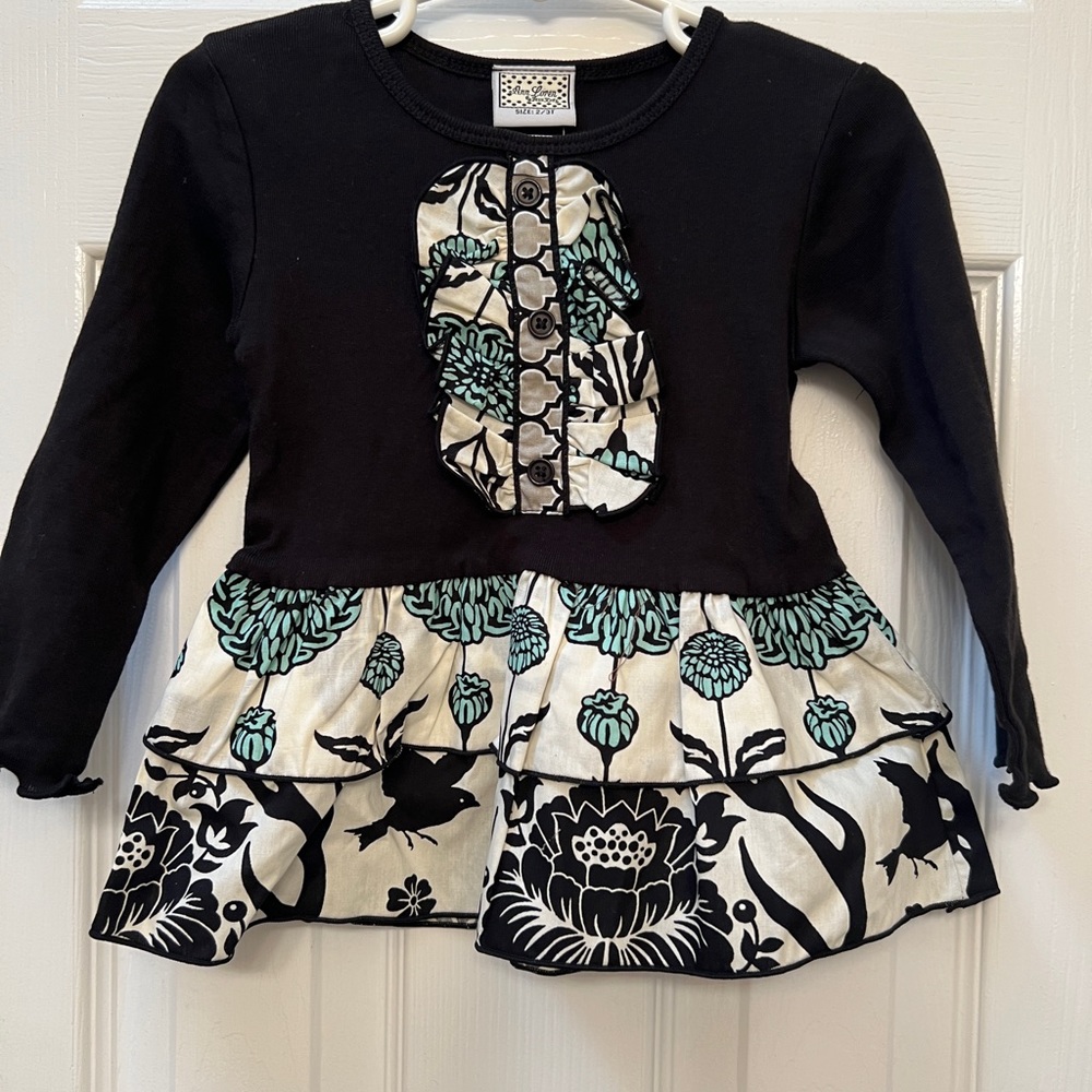 Ann Loren Girl’s Toddler 2/3T Ruffled Blouse